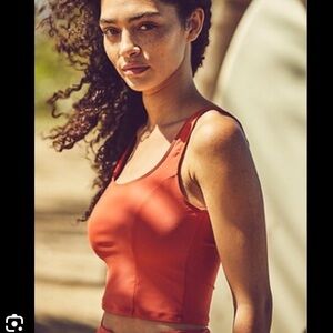 Seea Light Red Maisie Crop Top